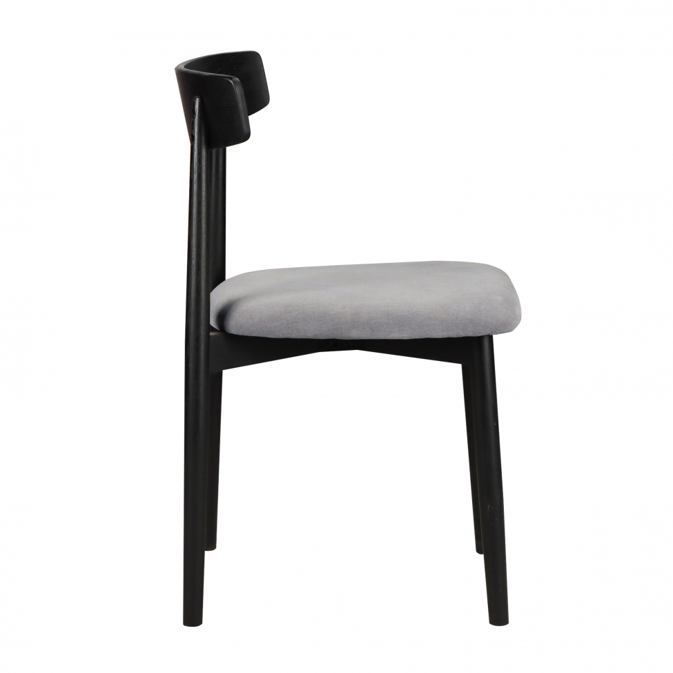 Chaise 'Ystad' - Noir/Gris