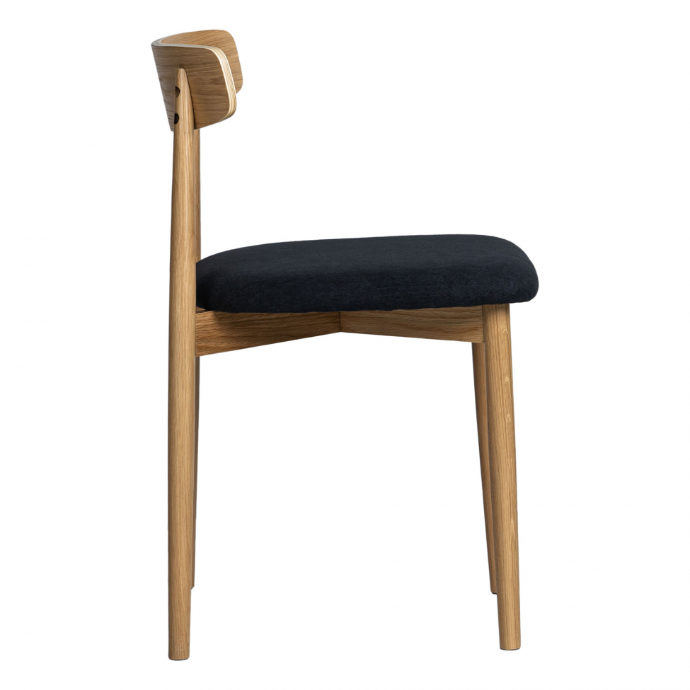 Chaise 'Ystad' - Naturel/Noir