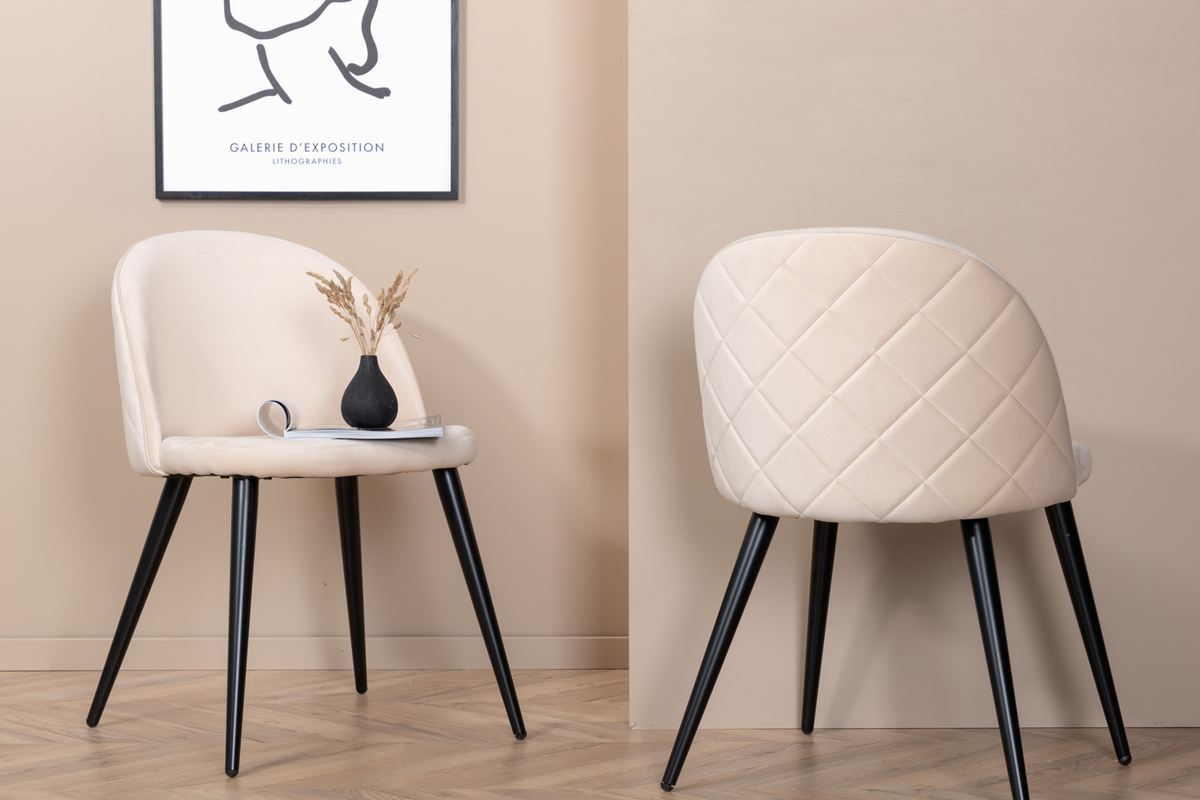 Chaise 'Elverum' - Diamant beige