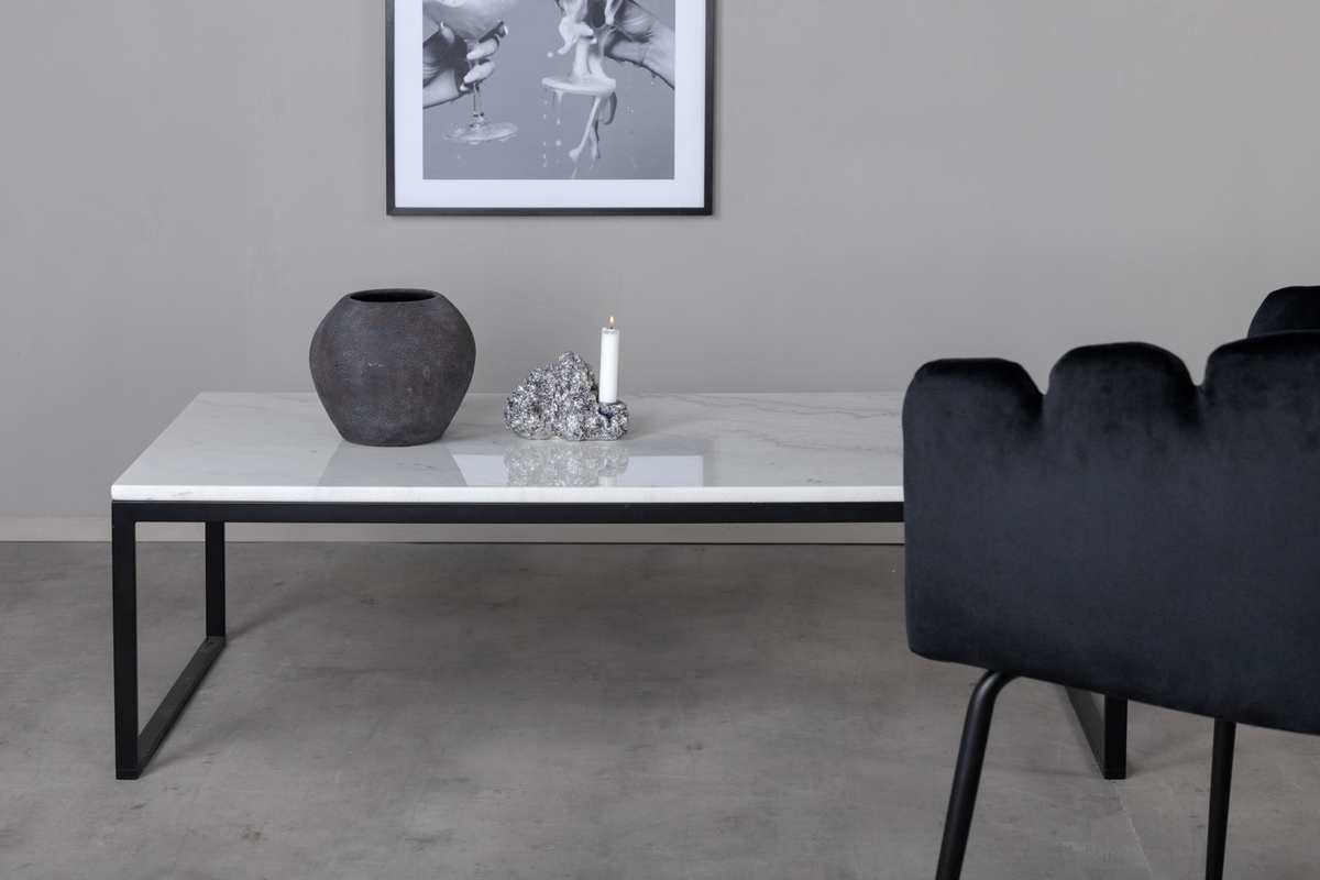 Table basse 'Ebba' 60x120 - Blanc