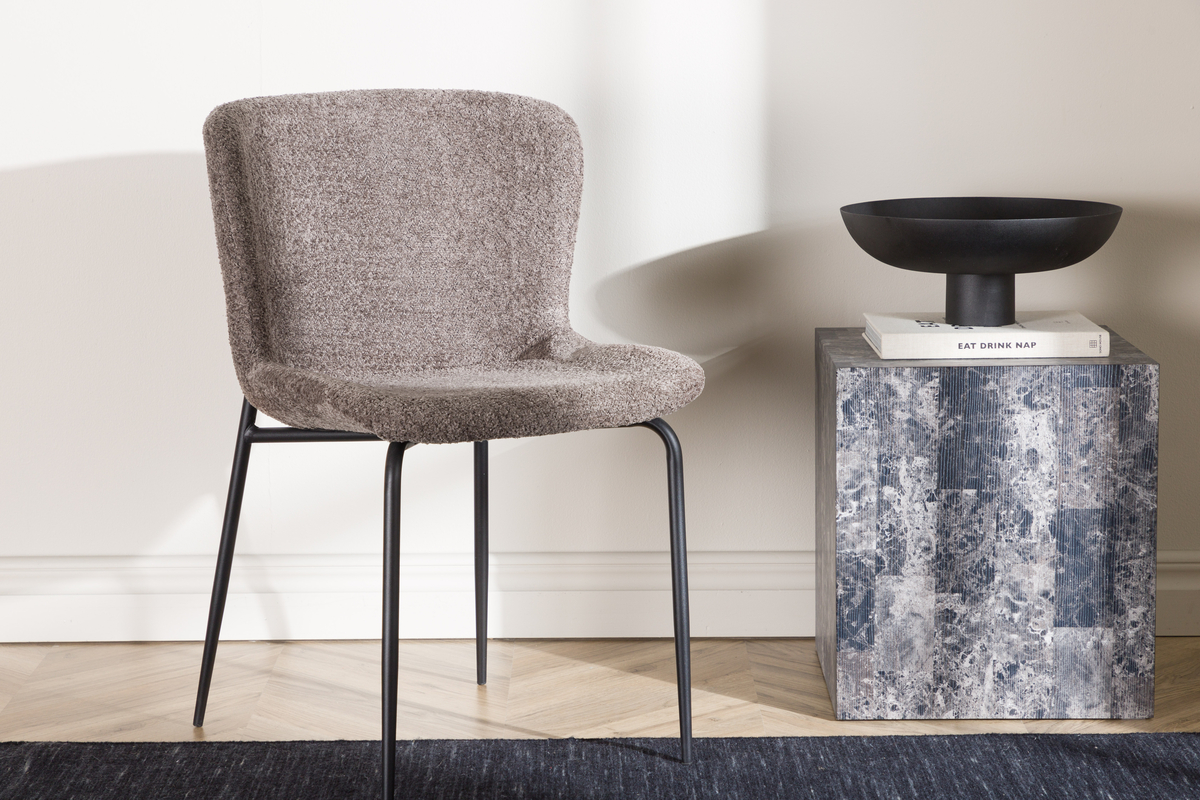 Chaise 'Eresfjord' - Gris foncé/Noir