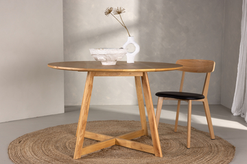 Table à manger 'Fors' Ronde 120cm - Naturel