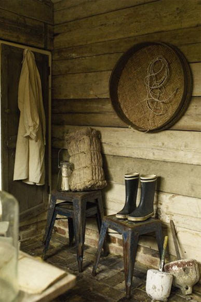 Tabouret 'Marseille' 70cm - Laqué blanc