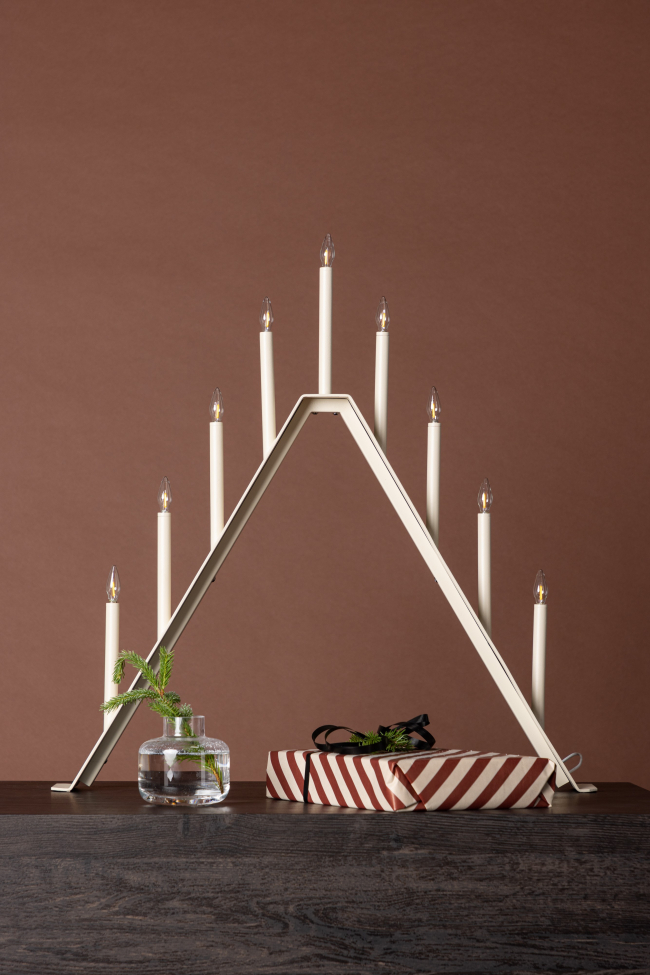 Bougeoir de l'Avent 'Mölndal' - Beige