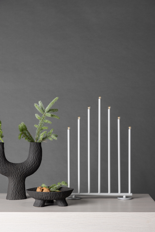 Bougeoir de l'Avent 'Åkinge' - Argent