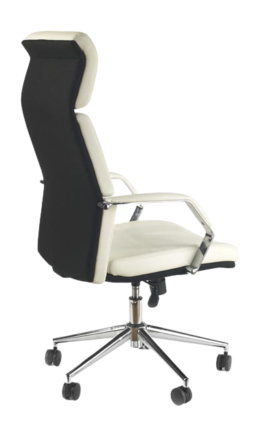 Chaise de bureau 'Sagunto' - Blanc/Noir