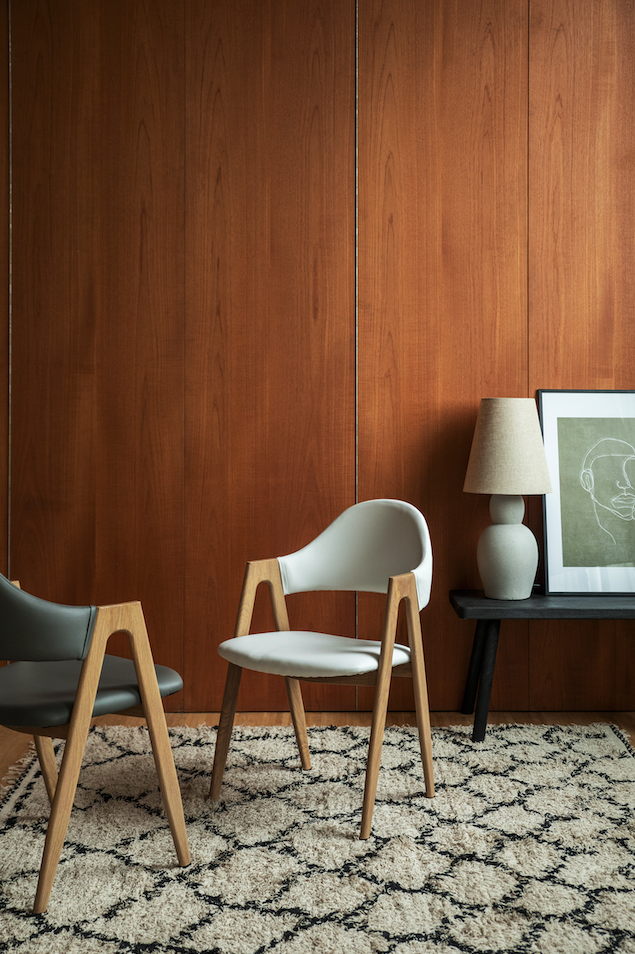 Chaise 'Stylish grey' - Chêne/Gris