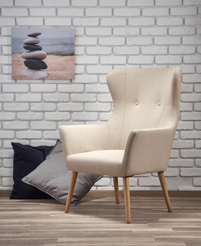 Fauteuil 'Tofta' - Naturel/Beige