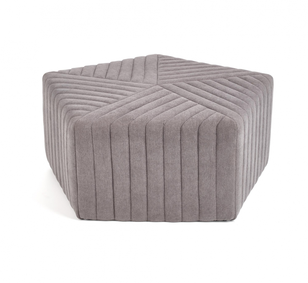Pouf 'Hexa' M - Gris