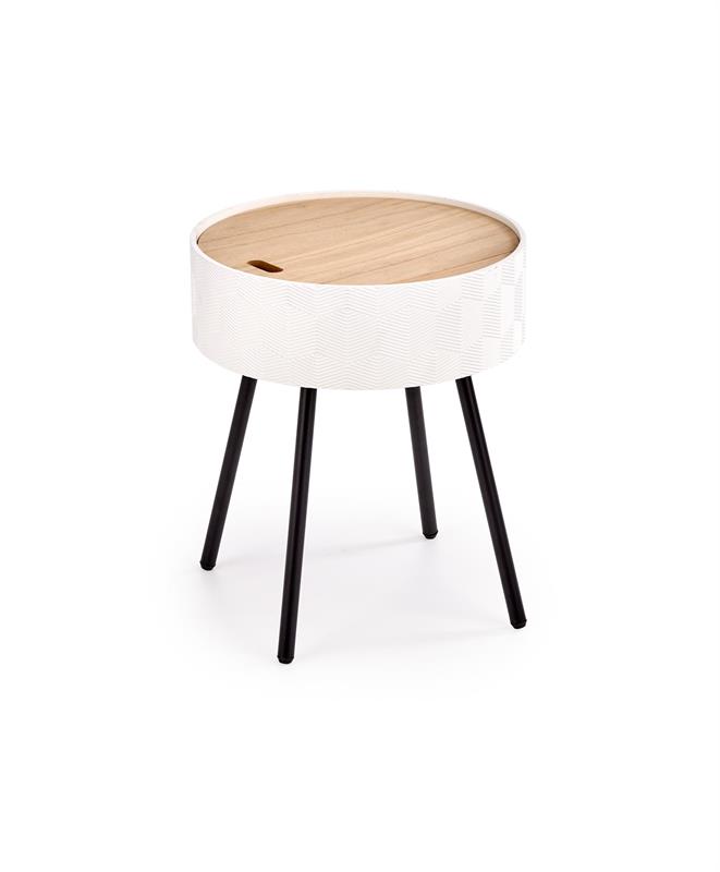 Table d'appoint 'Aura' - Blanc