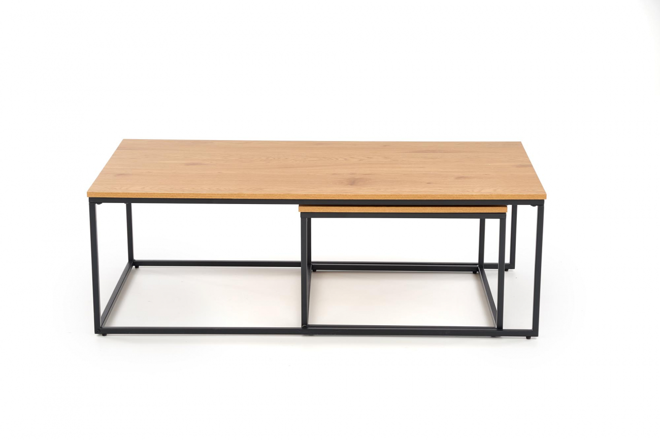 Table basse 'Hejde' - Chêne/Noir