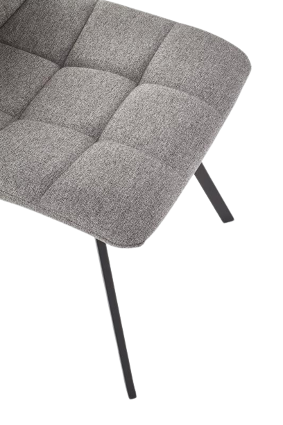 Chaise 'Villena' - Gris/Noir