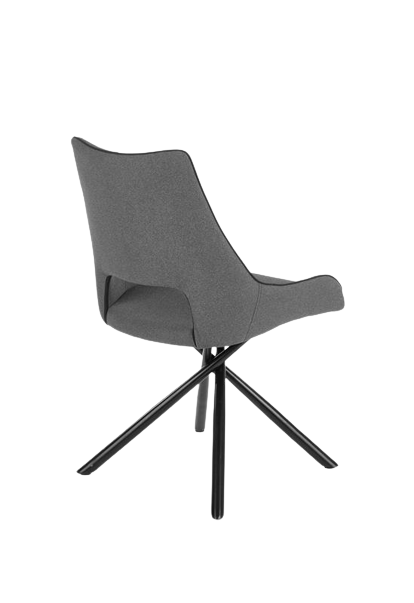 Chaise 'Requena' - Gris/Noir