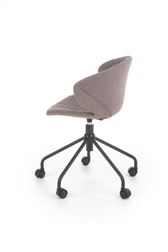Chaise de bureau 'Pattern' - Gris/Noir