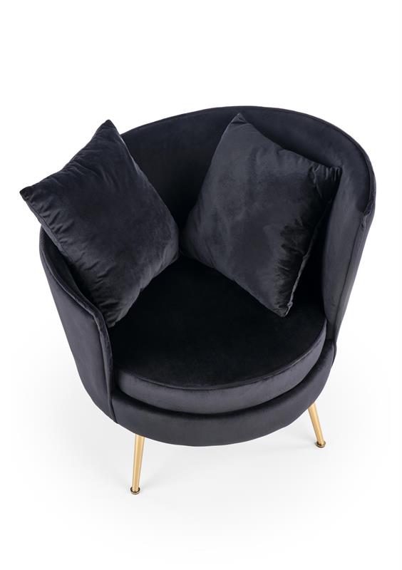 Fauteuil 'Almond' - Noir