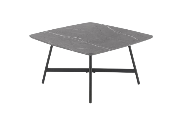 Table basse 'Milos' - Noir/Blanc