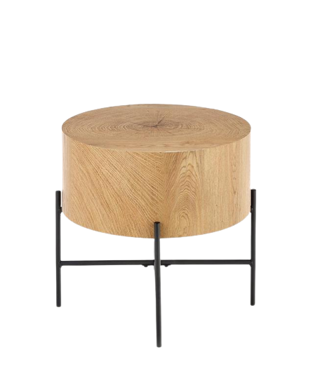 Table d'appoint 'Lapland' - Chêne/Noir