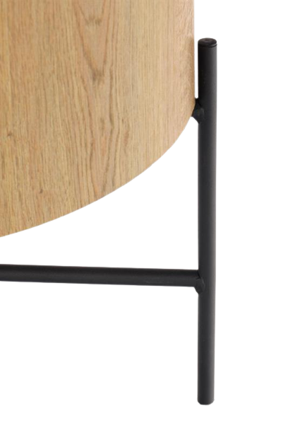 Table d'appoint 'Lapland' - Chêne/Noir