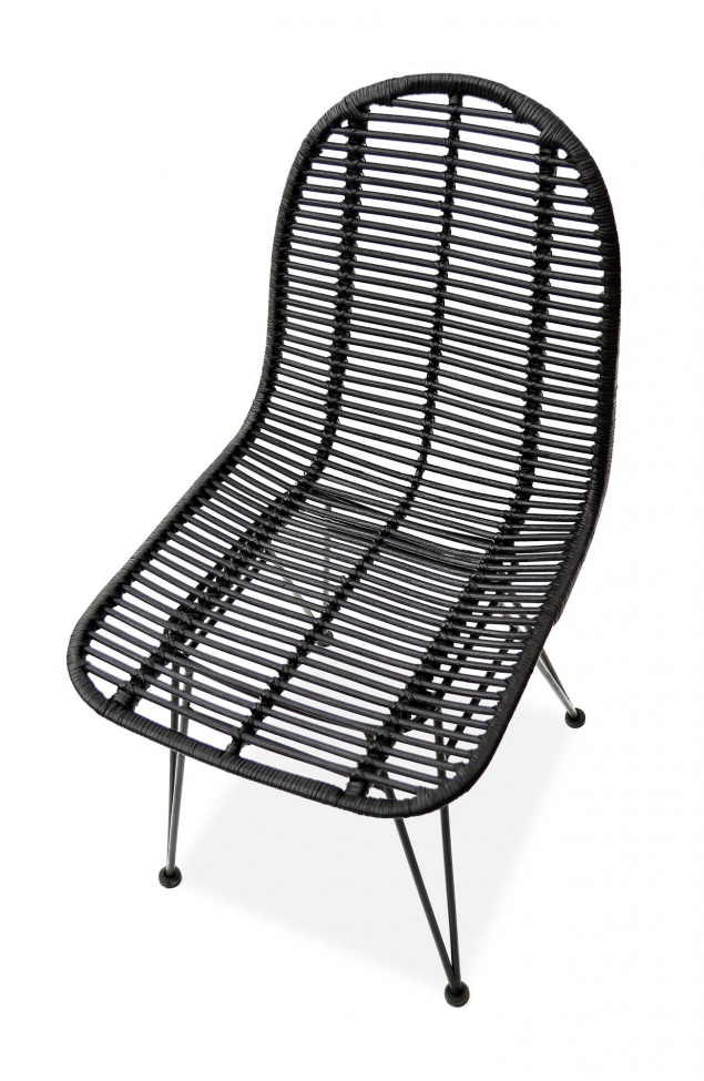 Chaise de jardin 'Solis' 2 - Rotin noir