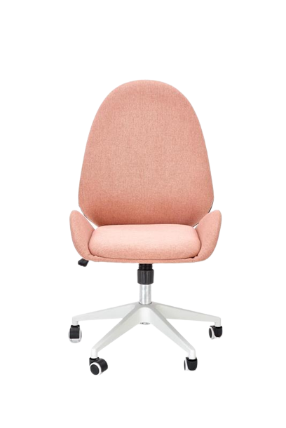 Chaise de bureau 'Orotavo' - Rose/Blanc