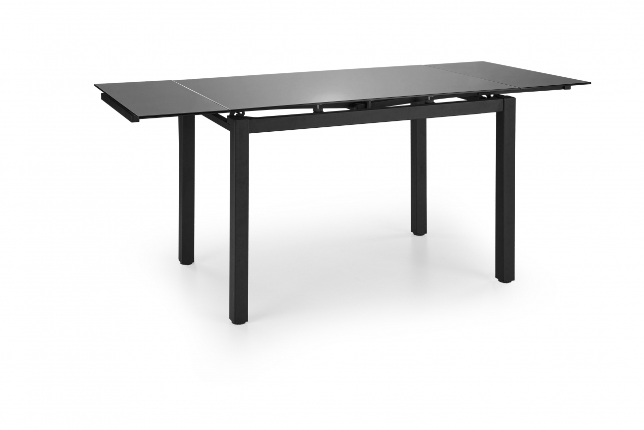Table à manger 'Jasper' 110-170cm - Noir/gris