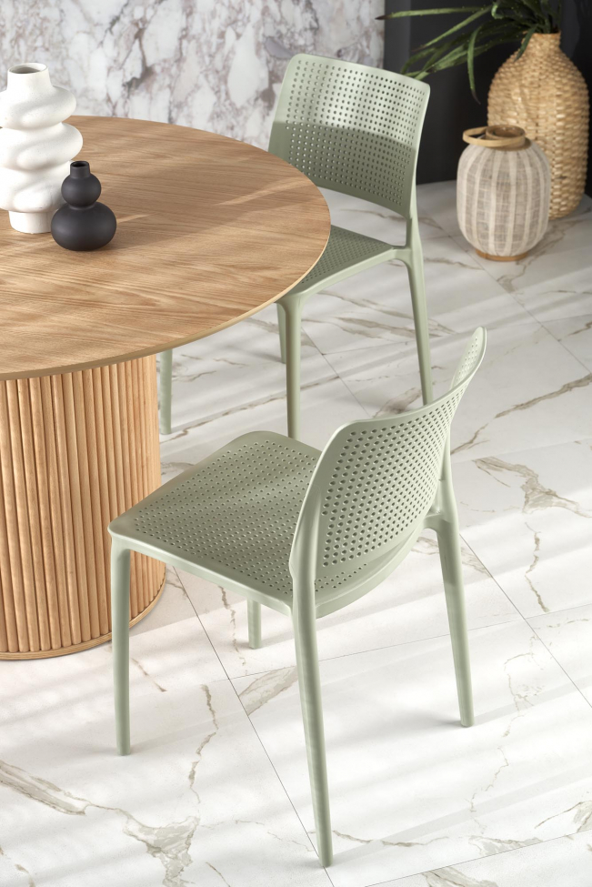 Table à manger 'Lopez' ronde 120cm - Naturel