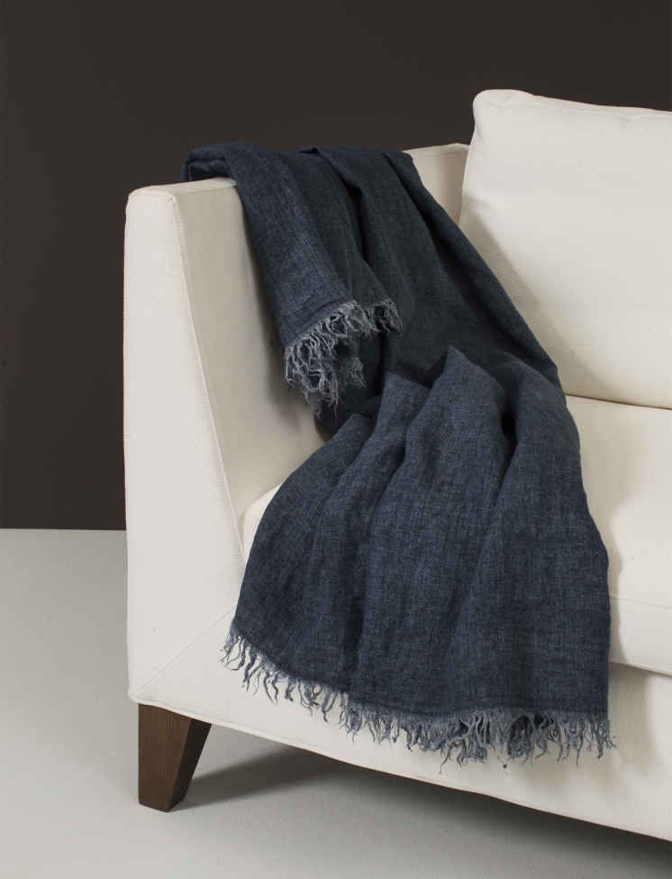 Plaid 'Levelin' 140X240 - Bleu