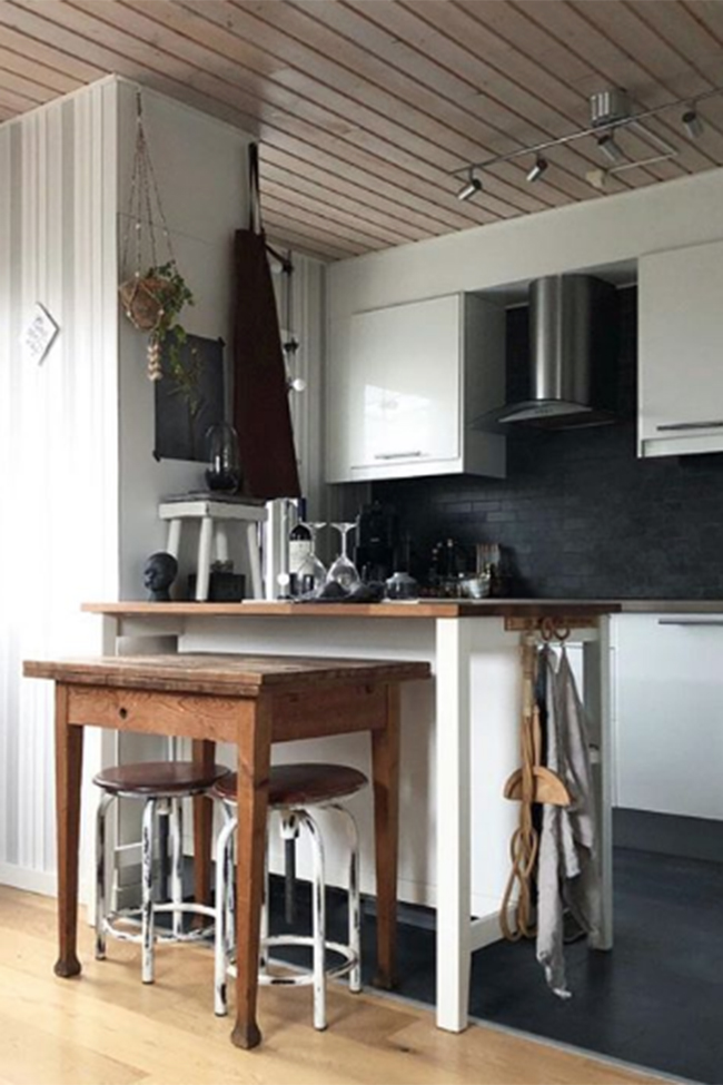 Tabouret pivotant Vintage - Blanc