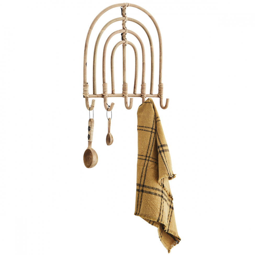 Porte-vêtements 'Rattan Coat Rack' - Naturel