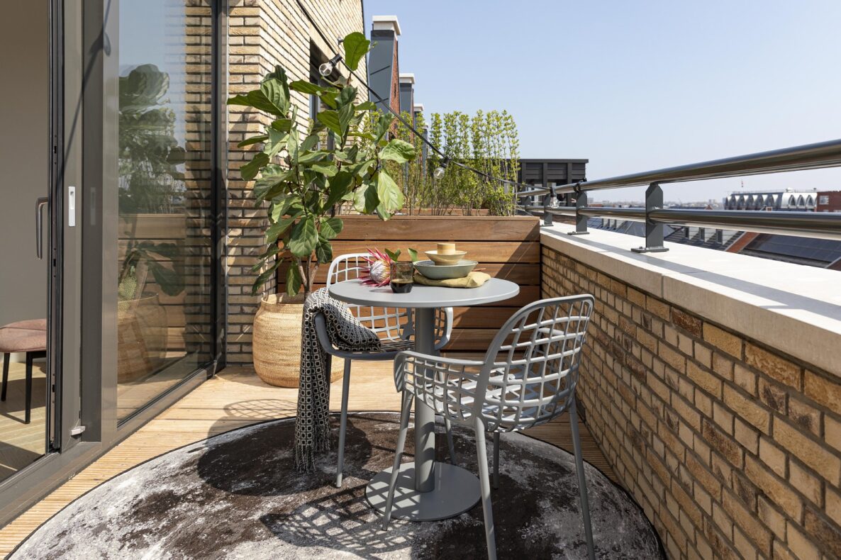 Table bistro 'Maze' Ronde 70cm - Vert