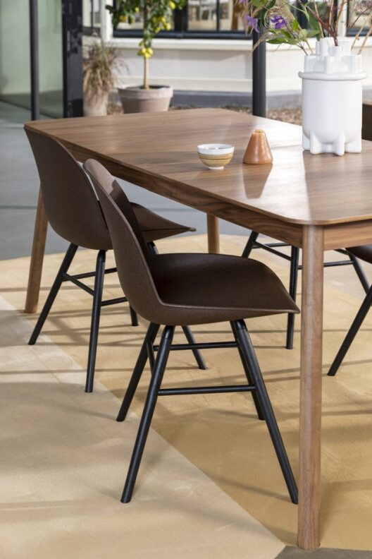 Table 'Glimpse' 120-162x80cm - Naturel