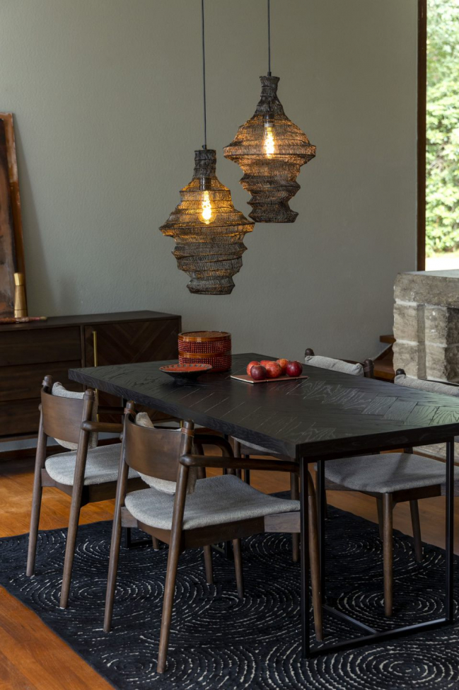 Table à manger 'Class' 180x90cm - Noir