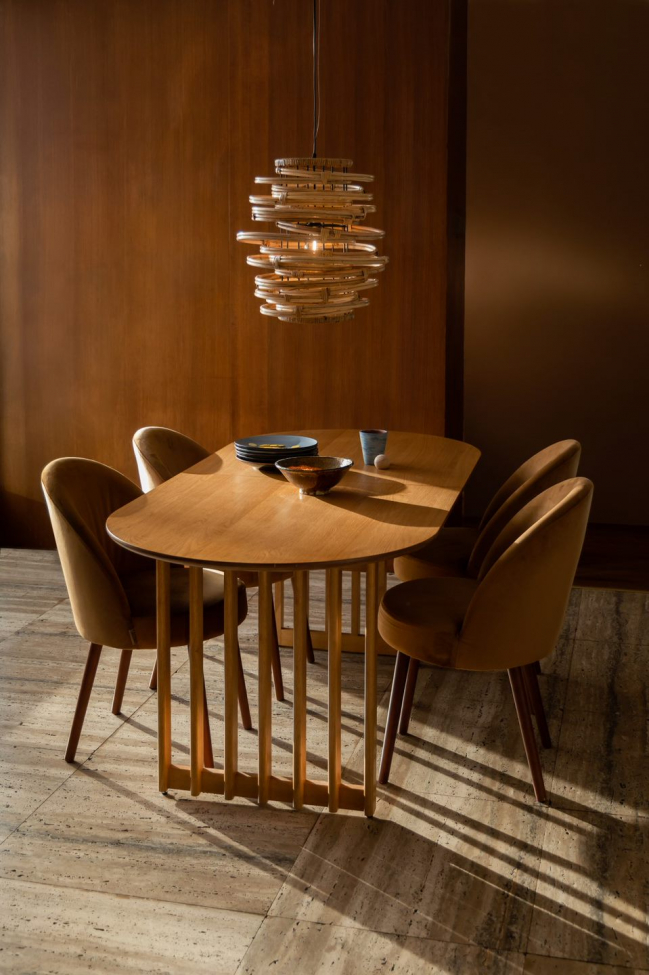 Table extensible 'Barlet' 200-240x90cm - Naturel