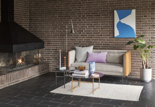 Table ronde 'Norm' - Métal/Vitre ÿ57cm