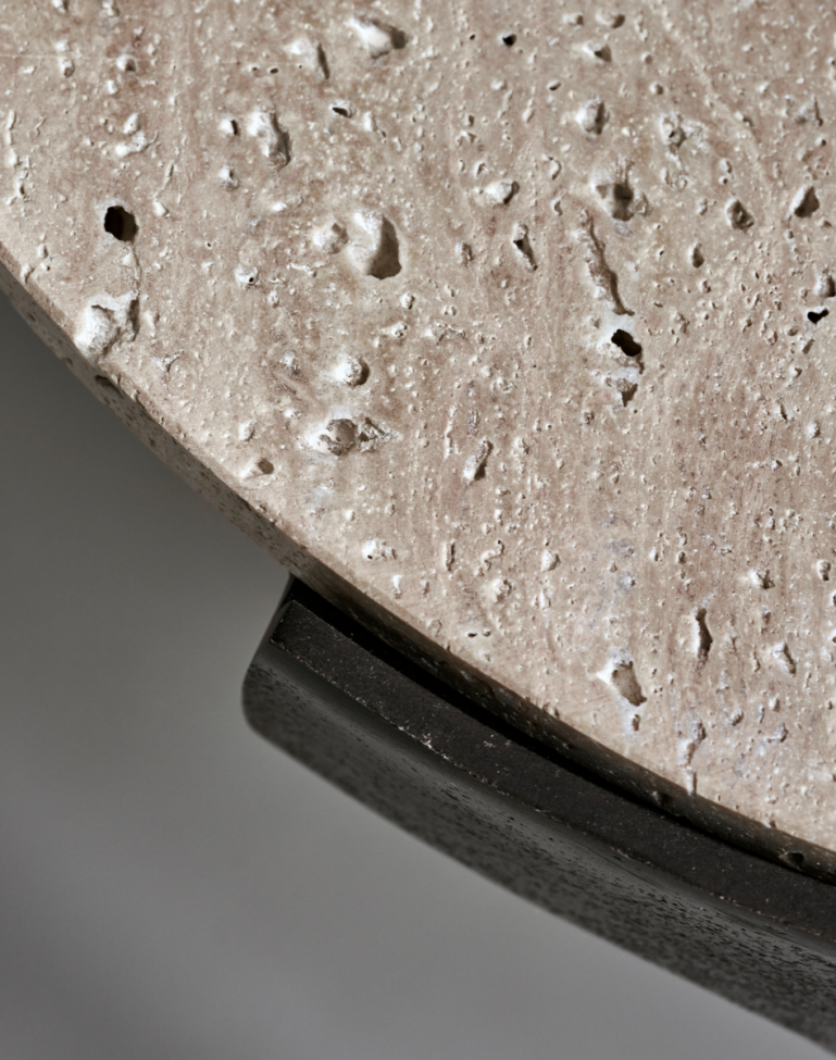 Table d'appoint 'Fula' 45x51cm - Gris