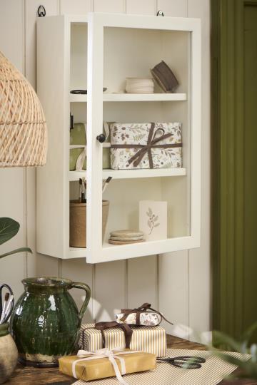 Armoire murale 'Unique' - Blanc bois recyclé/Vintage