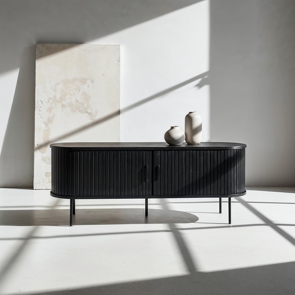 Meuble TV 'Holmvik' - Noir