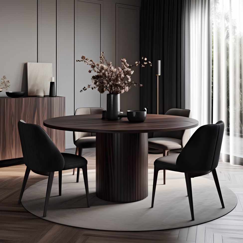 Table à manger 'Sierra' - Noyer