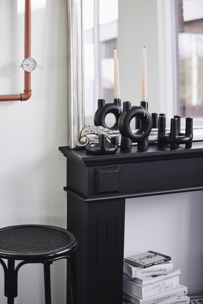 Bougeoir 'OJA' - Noir