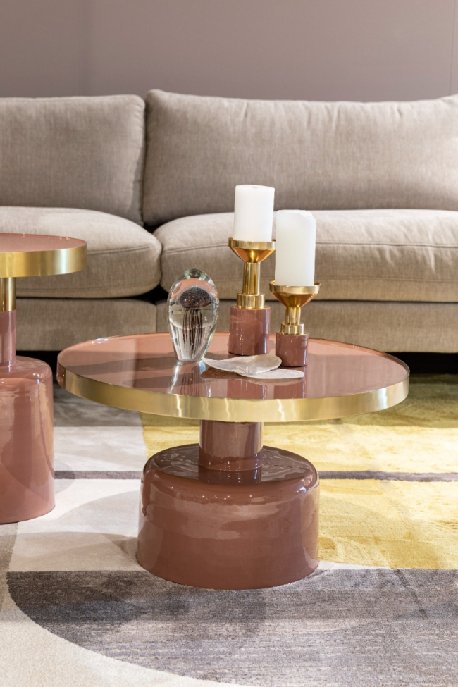 Table d'appoint 'Glam' - Rose