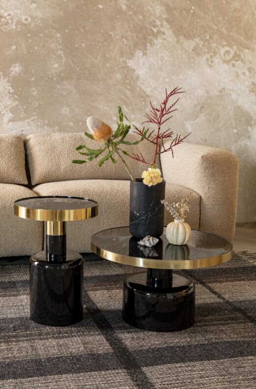 Table d'appoint 'Glam' - Noir