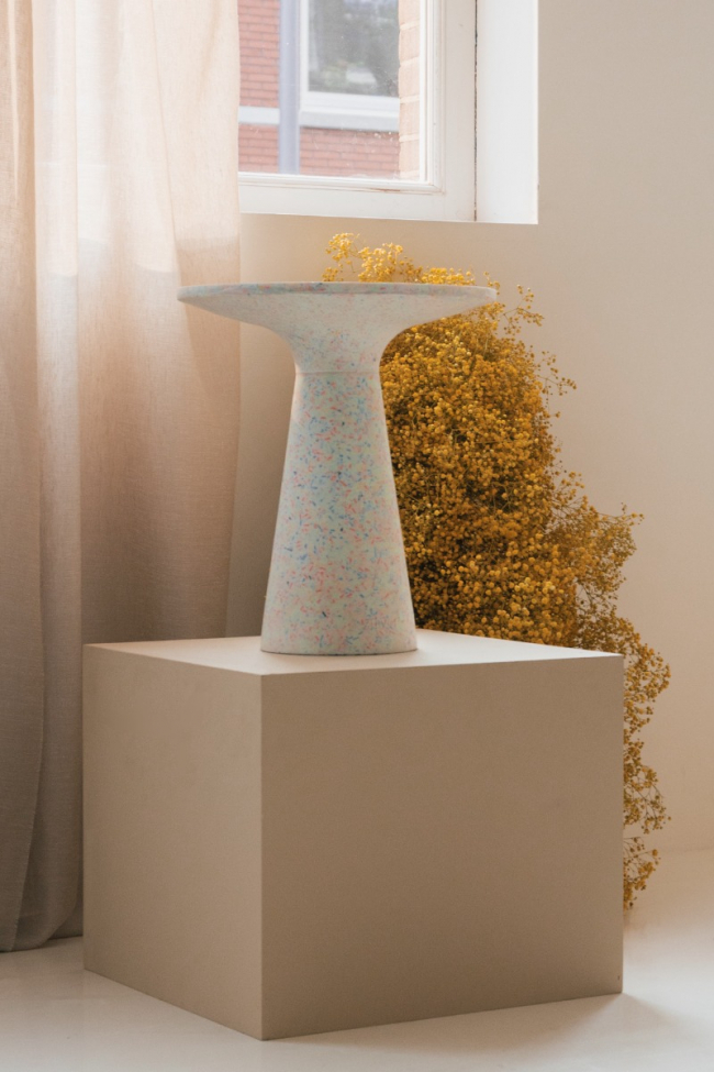 Table d'appoint 'Victoria' - Blanc/Multi