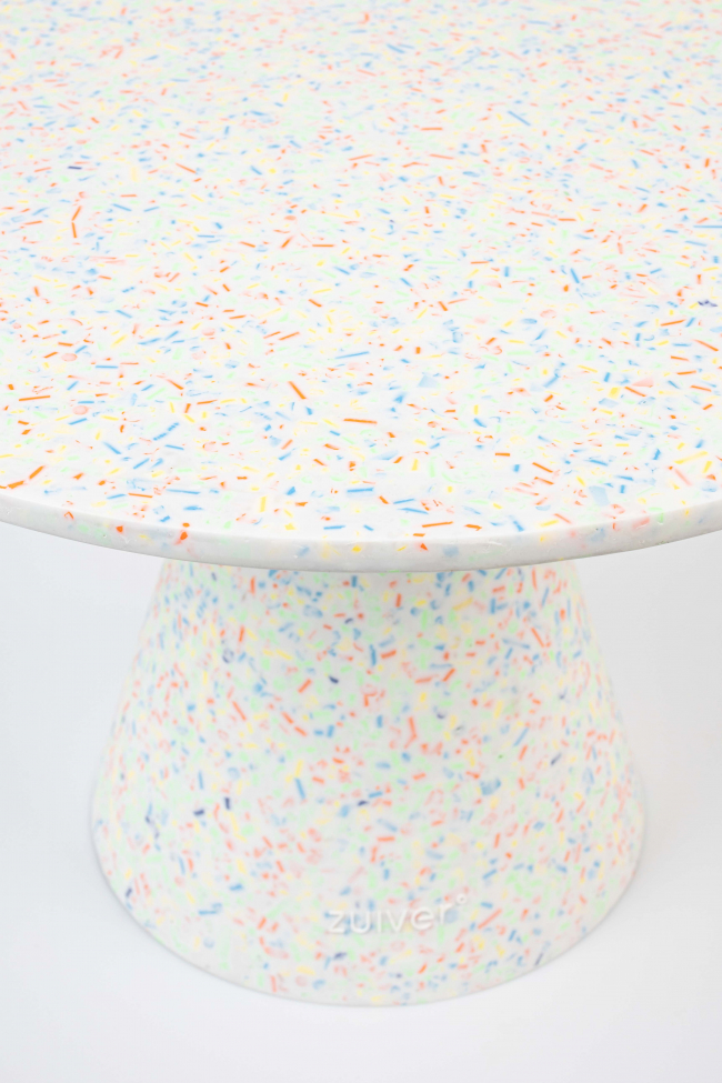 Table d'appoint 'Victoria' - Blanc/Multi