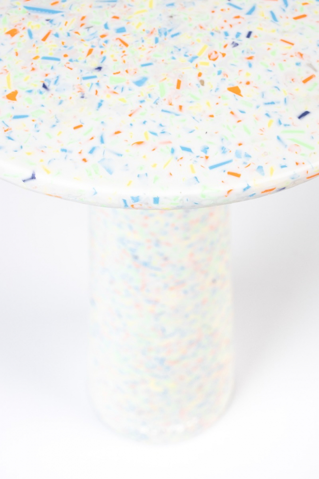 Table d'appoint 'Victoria' - Blanc/Multi