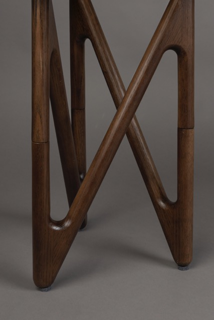 Table d'appoint 'Naia' 40x40 - Brun