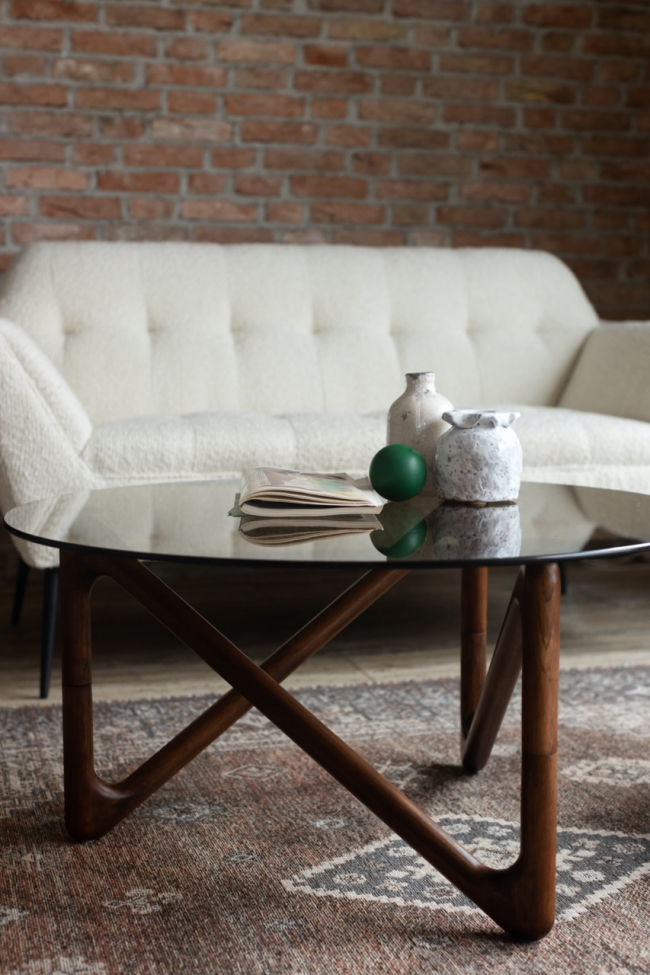 Table basse 'Naia' - Noyer