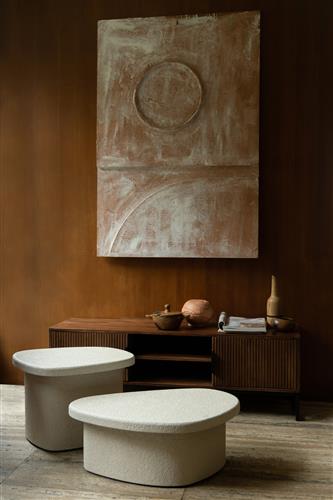 Table d'appoint 'Veda' 35cm - Beige