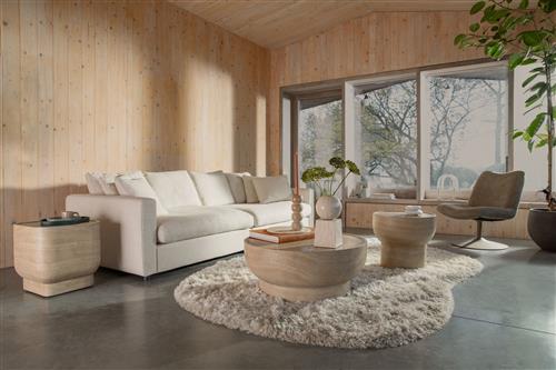 Table d'appoint 'Noble' Carrée - Beige