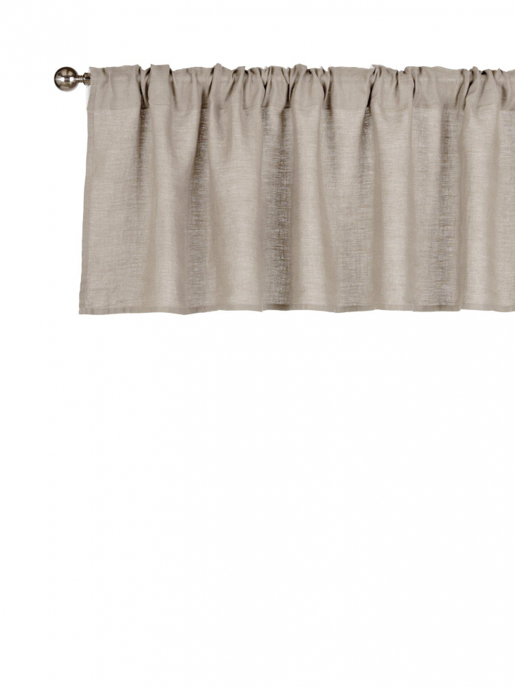 Couvre-fenêtre 'Julie' 50x250 - Lin/Blanc