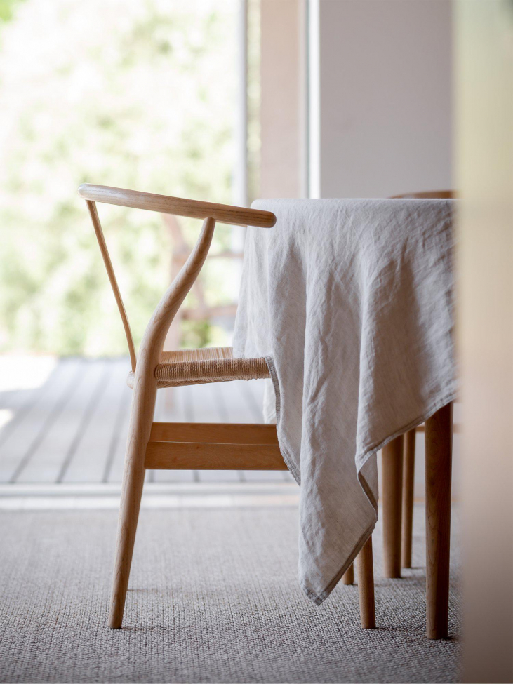 Nappe 'Julie' 145x280 - Lin/Blanc